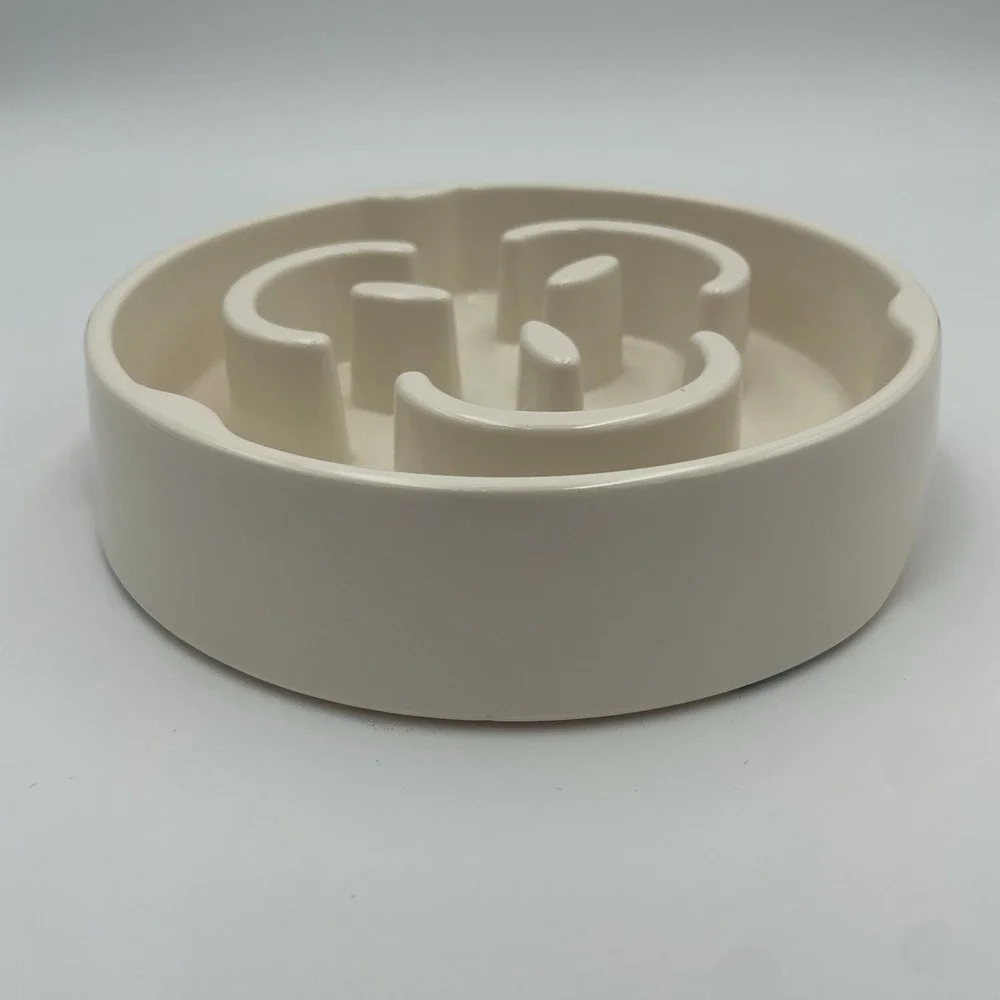Slow Feeder Small Dog Bowl Anti-Slip Puzzle Bowl Feeder‎ Interactive Bloat Stop